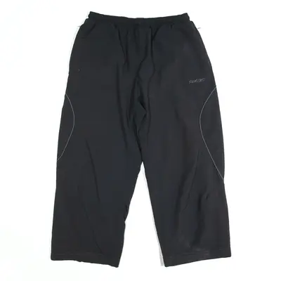 REEBOK Sport Track Pants Black Regular Straight Mens L W28 L24