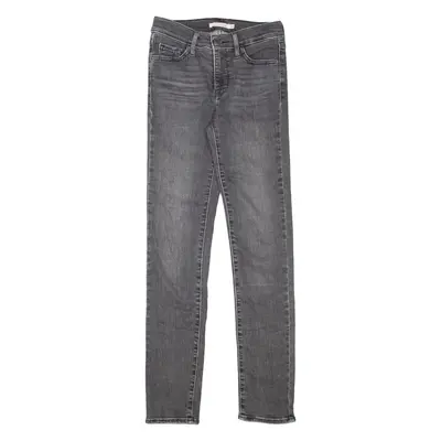 LEVI'S 312 Shaping Womens Jeans Grey Slim Straight Stone Wash W26 L32