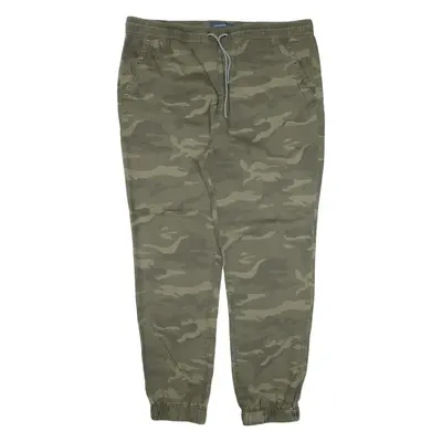 AEROPOSTALE Camo Womens Trousers Green Relaxed Tapered W38 L29