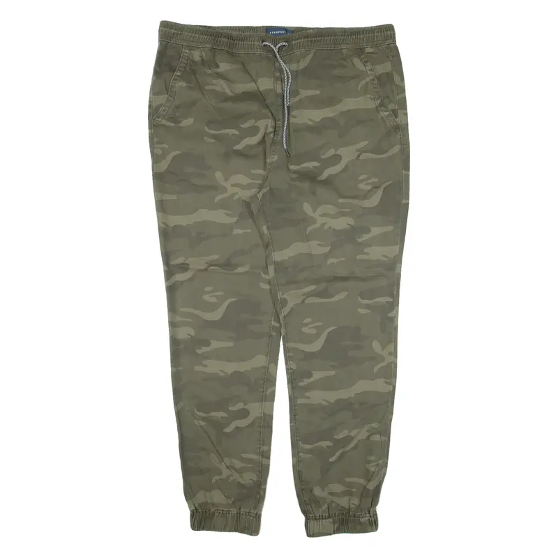 AEROPOSTALE Camo Womens Trousers Green Relaxed Tapered W38 L29