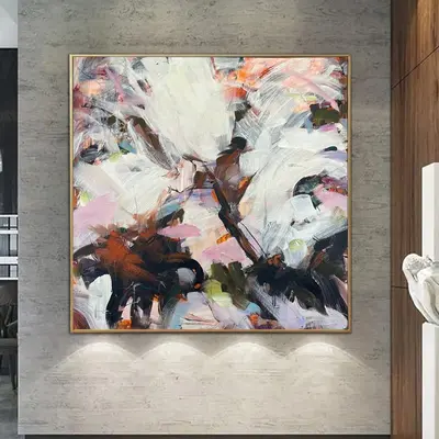 Large Abstract Colorful Paintings On Canvas Original Modern Oil Painting Acrylic Fine Art Textured Painting | ENERGY CHAOS