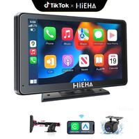 【Hieha】2025 Newest Portable Carplay Screen for Car, 7 Inch IPS Touchscreen Car Stereo Support Wireless Carplay FathersDay...