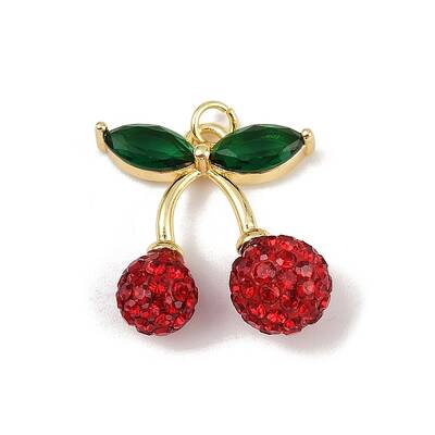 Brass Micro Pave Cubic Zirconia Pendants