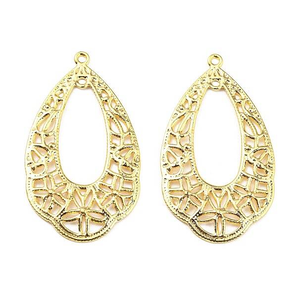 Brass 2-Loop Link Pendants