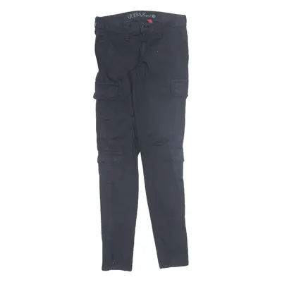 GUESS Power Cargo Trousers Black Slim Skinny Womens W26 L30