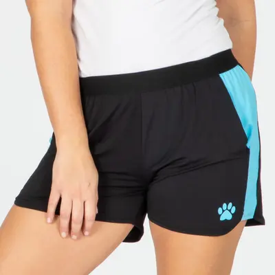 Quick Dry Paw Print Shorts - Purple - 4X