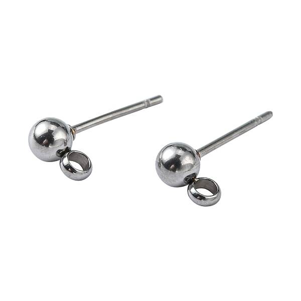 Non-Tarnish 304 Stainless Steel Stud Earring Findings