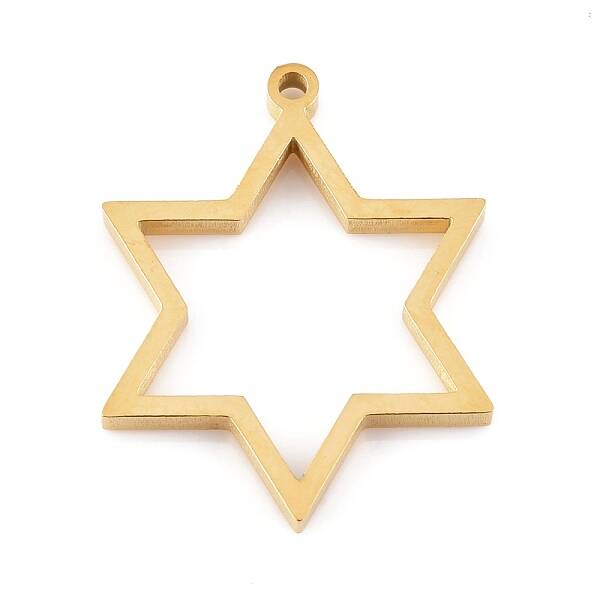 Ion Plating(IP) 304 Stainless Steel Open Back Bezel Pendants