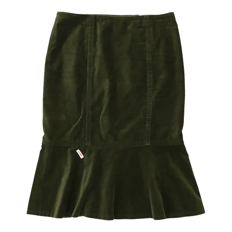 Max Mara Skirt - 28W UK 8 Green Cotton | Size: UK 8