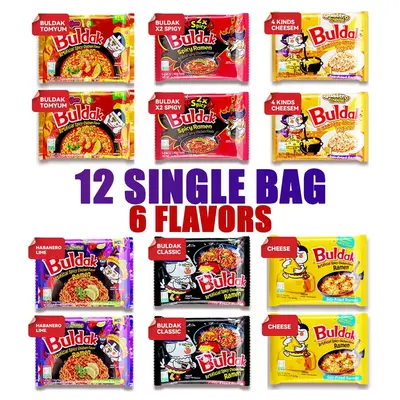 Samyang Buldak Artificial 11Flavors  turkey noodles.   Instant Food,Noodles ramyun ramen  carbonara  noodles
