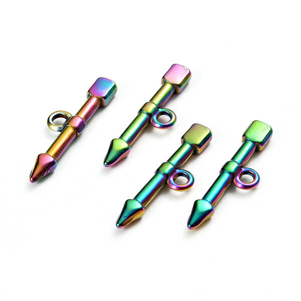 Ion Plating(IP) 304 Stainless Steel Toggle Clasps Parts