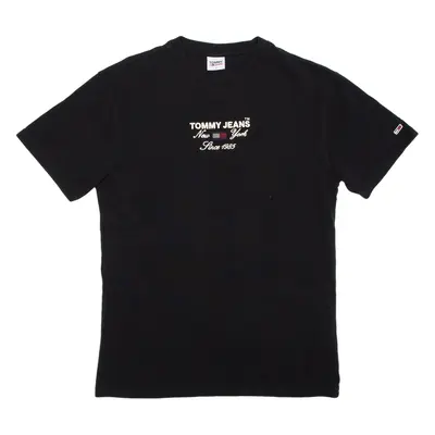 TOMMY HILFIGER Jeans Womens T-Shirt Black S