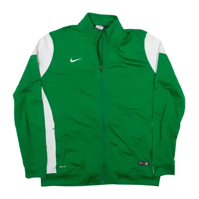 NIKE Dri-fit Track Jacket Green Mens 2XL