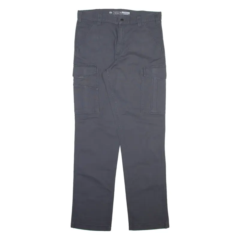 CARHARTT Cargo Mens Trousers Grey Relaxed Straight W34 L34