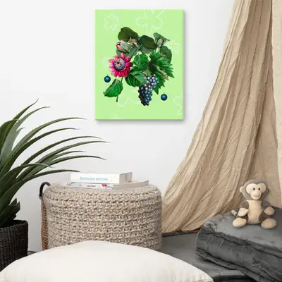Floral Harmony - Vibrant Botanical Canvas Art