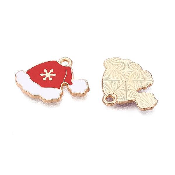 Christmas Theme Alloy Enamel Pendants