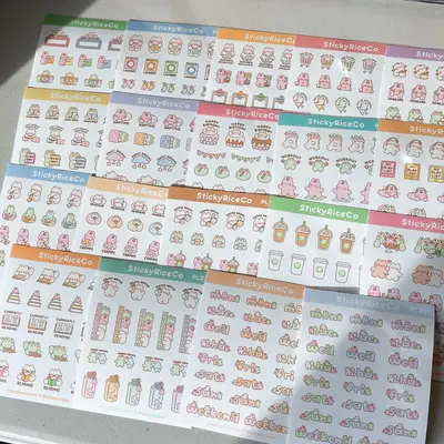 Planner Stickers Luxe Matte Vinyl Sticker Sheets
