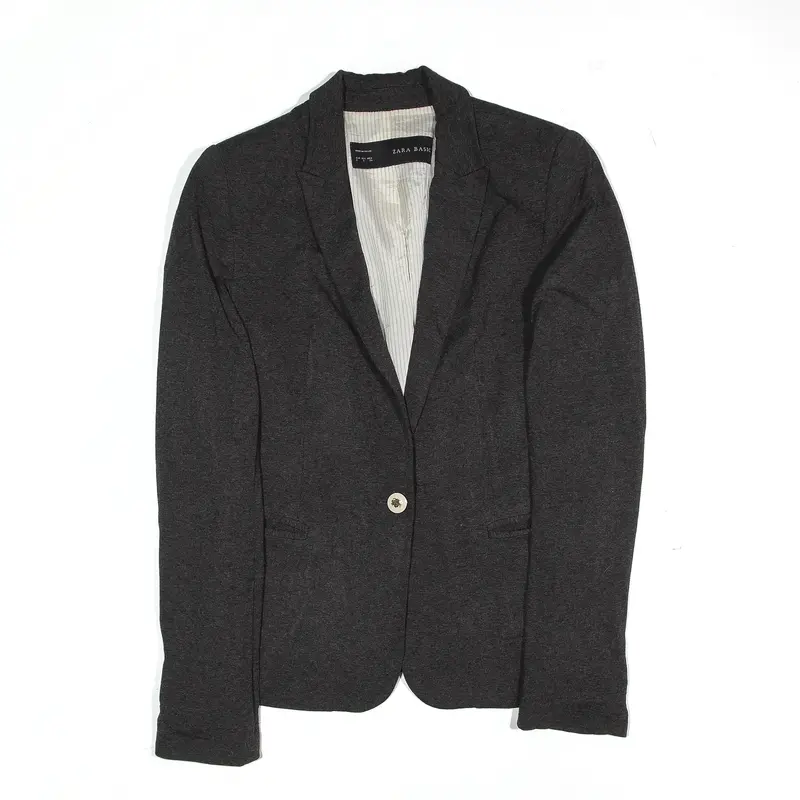 ZARA BASIC Blazer Jacket Grey Womens S