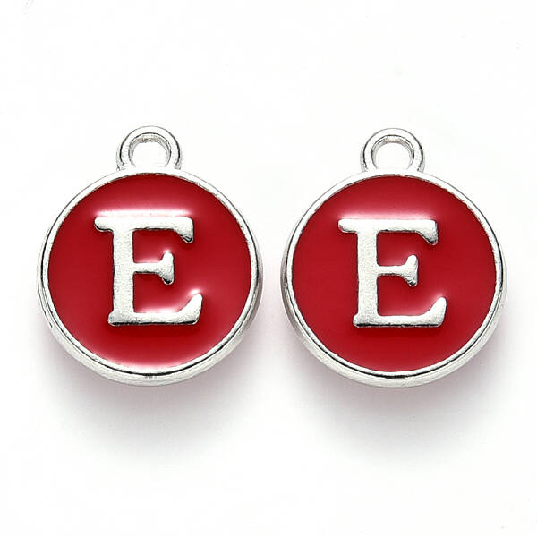 Platinum Plated Alloy Enamel Charms