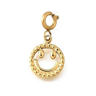Smiling Face 304 Stainless Steel Pendant Decorations