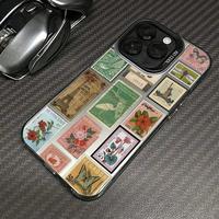 Vintage Postage Stamp Pattern Phone Case, TPU Decorative Phone Protector Cover, Phone Accessories Compatible with iPhone 11 1...