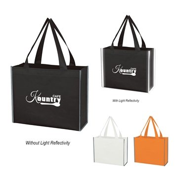 150 Promotional Reflective Shopper Laminated Reflective Non-Woven ...