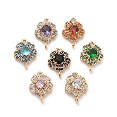 Glass Connector Charms