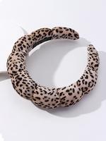 Women's Elegant Leopard Graphic Hai Hoop, Summer Trendy Cute Soft Headbands , Chic All-match Hair Accessories for Hairstyle D...