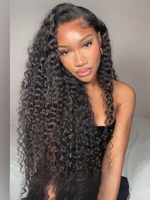 Until 30 Inch 5x5 HD BlendAway Glueless Lace Top-tier Closure Wig Deep Wave Human Hair