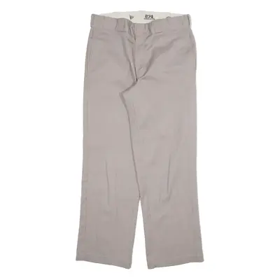 DICKIES 874 Workwear Mens Trousers Grey Regular Straight W32 L30