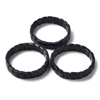 Synthetic Blue Goldstone Stretch Bracelets
