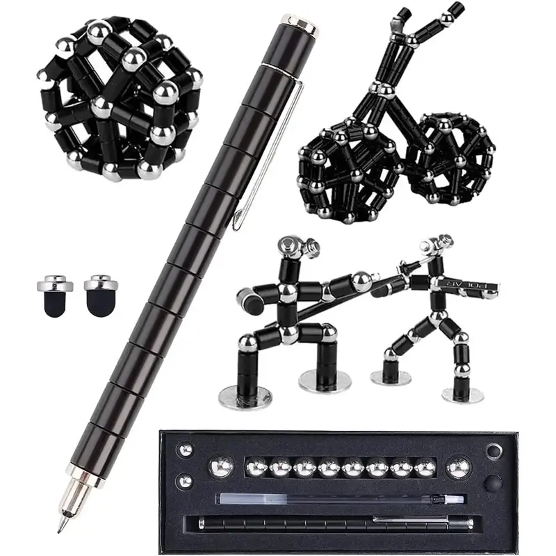Multifunctional Decompression Magnetic Pen - Creative Writing Magnet Ballpoint Pen