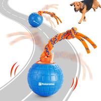 Potaroma Interactive Dog Ball Toys Touch Activated, Rechargeable Animal Sound Dog Toy, Durable Moving Ball for Pup with Chewi...
