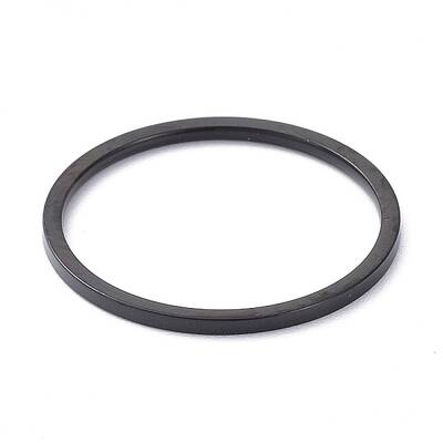 1mm Polished Plain Dome Finger Ring for Girl Women