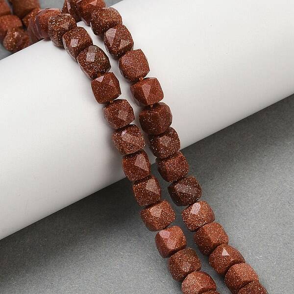 Synthetic Goldstone Beads Strands