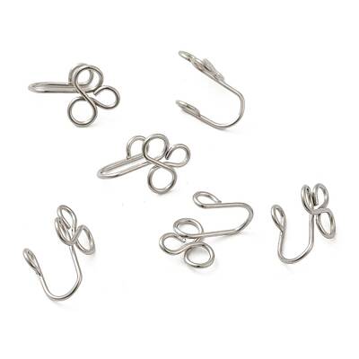 Non-Tarnish 316 Surgical Stainless Steel Clip on Nose Rings