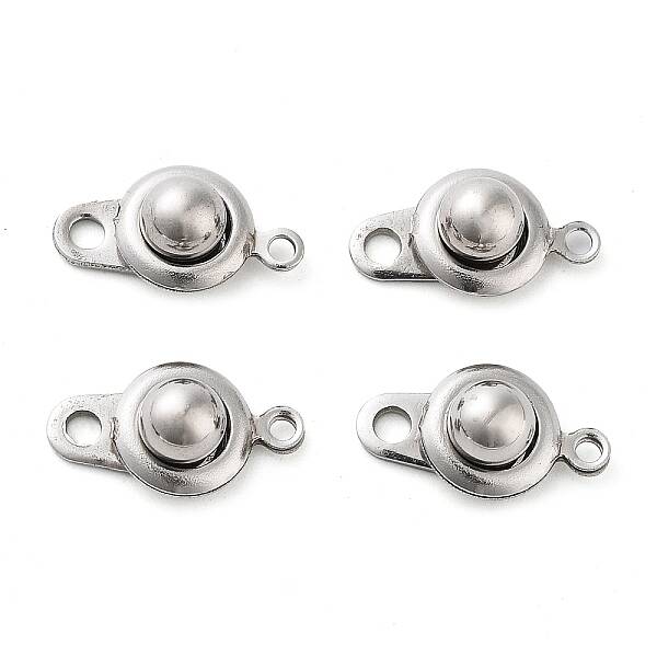 Non-Tarnish 201 Stainless Steel Snap Clasps