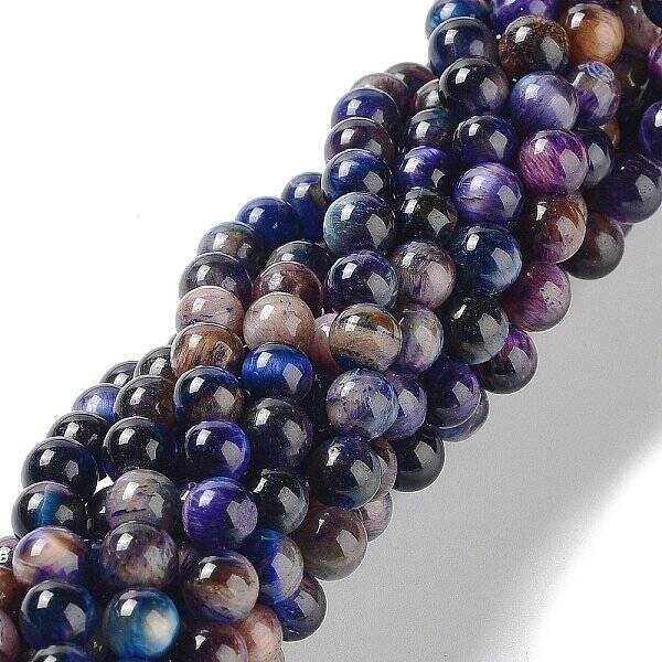 Natural Rainbow Tiger Eye Beads Strands