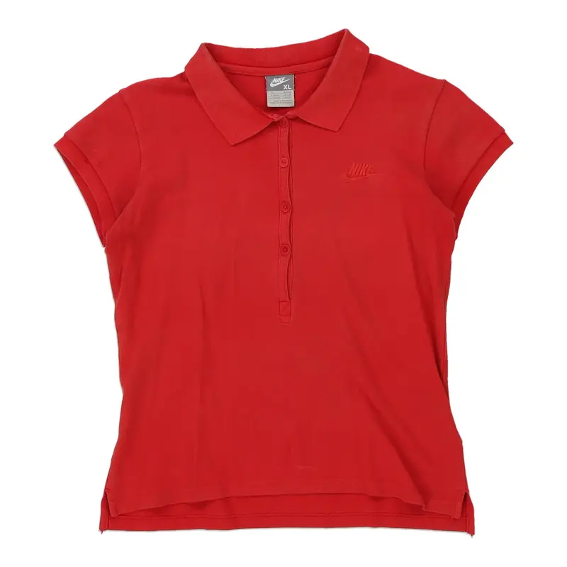 Age 10 Nike Polo Shirt - XL Red Cotton