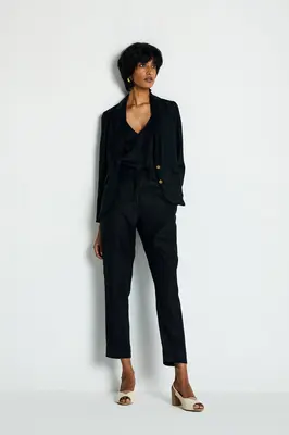 Hemp Three Piece Set in Black | Color: Black | Size: S
