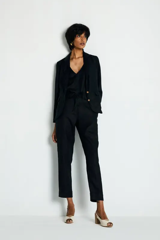 Hemp Three Piece Set in Black | Color: Black | Size: S
