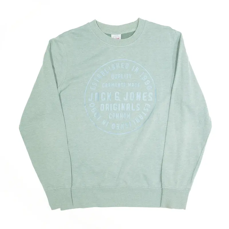 JACK & JONES Green Sweatshirt Mens S