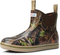 SUREWAY Women's Deck Boots Professional Non-Slip Fishing & Ankle Deck Boot Waterproof Rain Boots pattern style