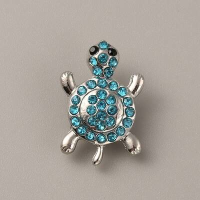 Alloy Rhinestone Snap Buttons