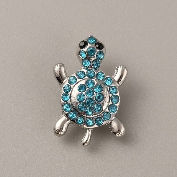 Alloy Rhinestone Snap Buttons
