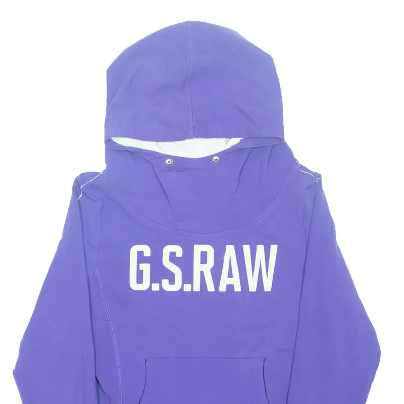 G-STAR RAW Womens Purple Hoodie L