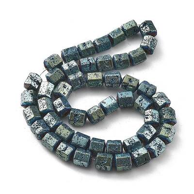 Electroplated Natural Lava Rock Beads Strands