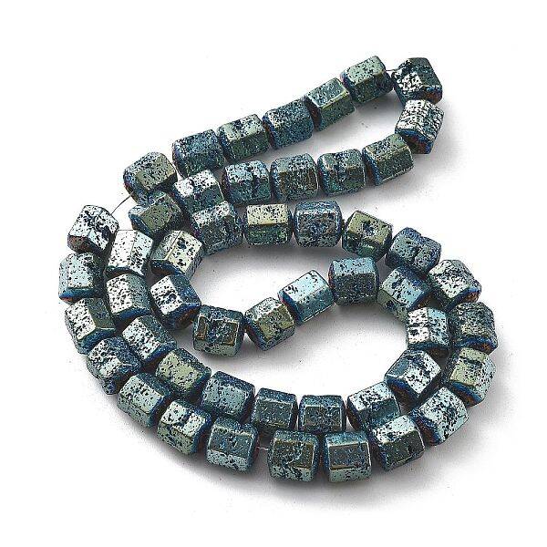 Electroplated Natural Lava Rock Beads Strands