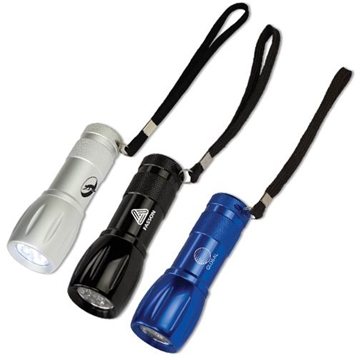100 Promotional Metal Flashlight - 9 LED