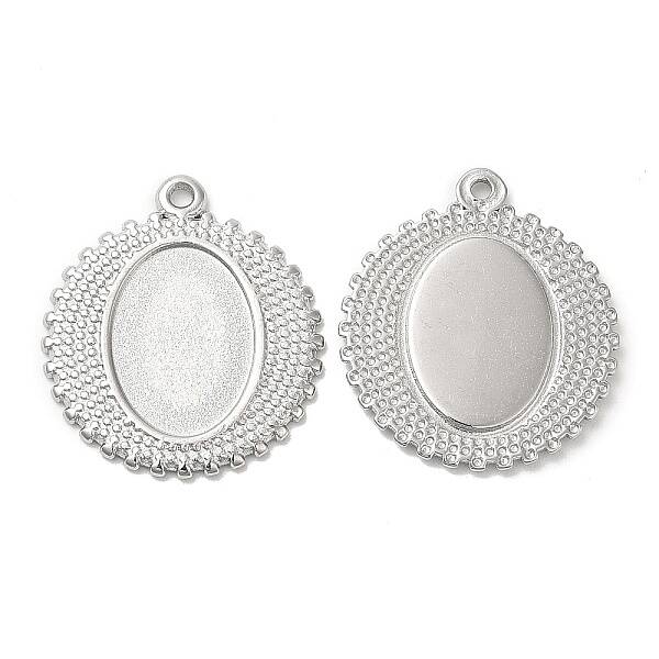 Non-Tarnish 304 Stainless Steel Pendant Cabochon Settings